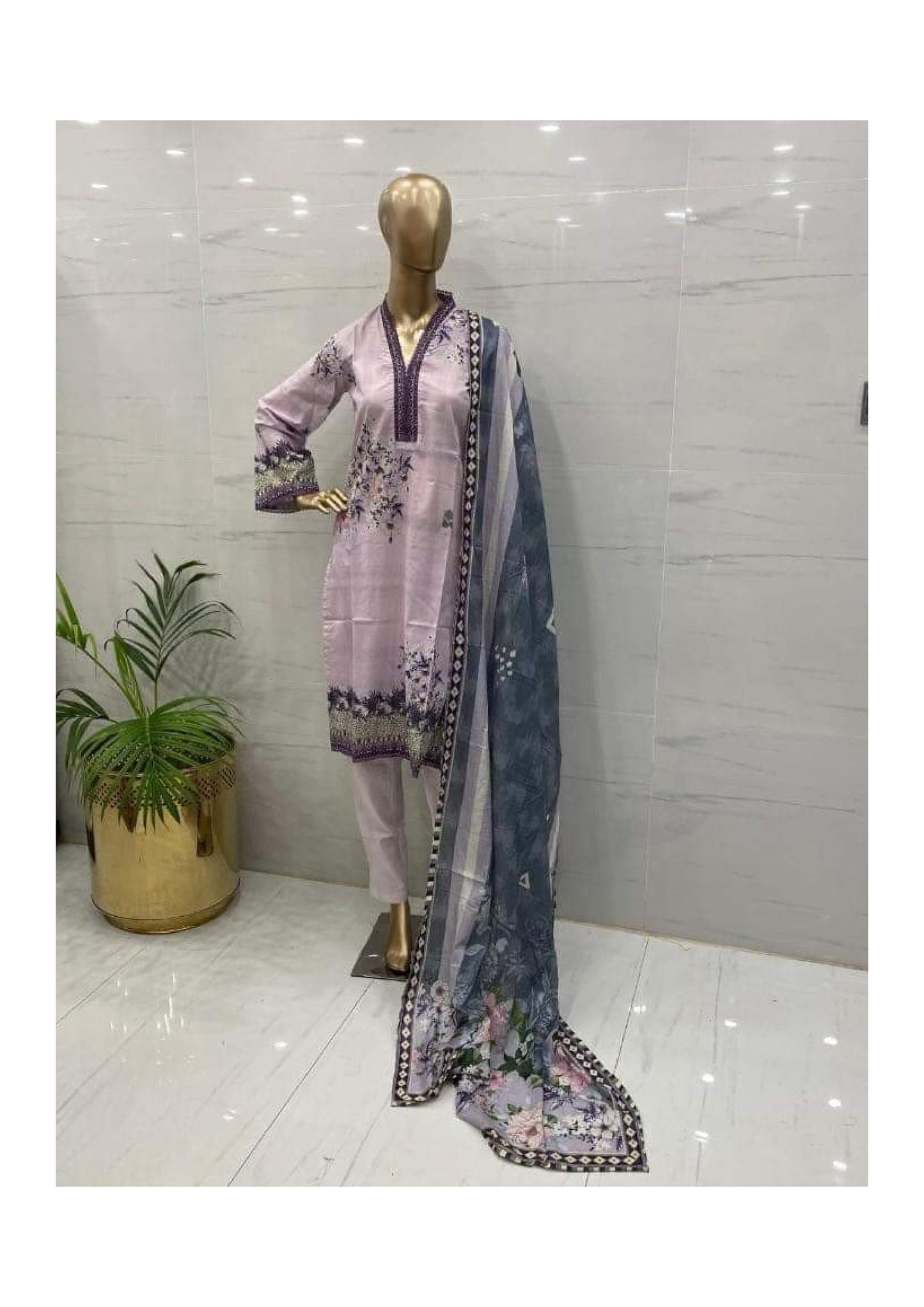 Viscose Printed 3Pcs Suits by Boga's - (TP0310)