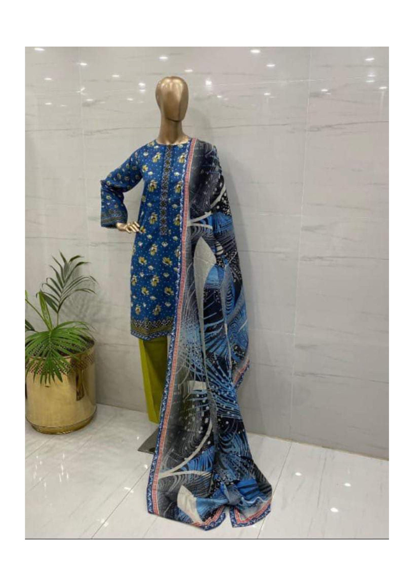 Viscose Printed 3Pcs Suits by Boga's - (TP0310)