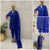 Navy-Blue ChickenKari Embroidered 3Pcs Suits - (CKNB308)