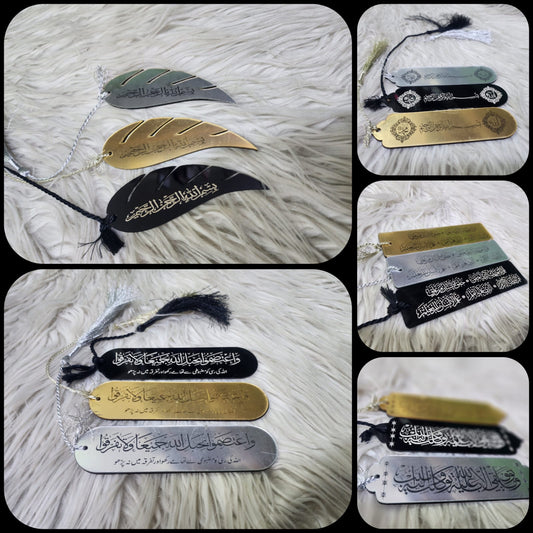 A Set of 3 Acrylic Bookmarks Designed for Spiritual Reflection