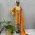 Yellow Printed Airjet Lawn Suit 3PCs - (ALY037)