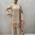 Beige 3 PCs CHIKANKARI LAWN SUIT - (CKB037)