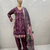 Purple 3 PCs CHIKANKARI LAWN SUIT - (CKP035)