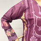 Purple 3 PCs CHIKANKARI LAWN SUIT - (CKP035)