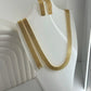 Gold Mesh Jewelry Set